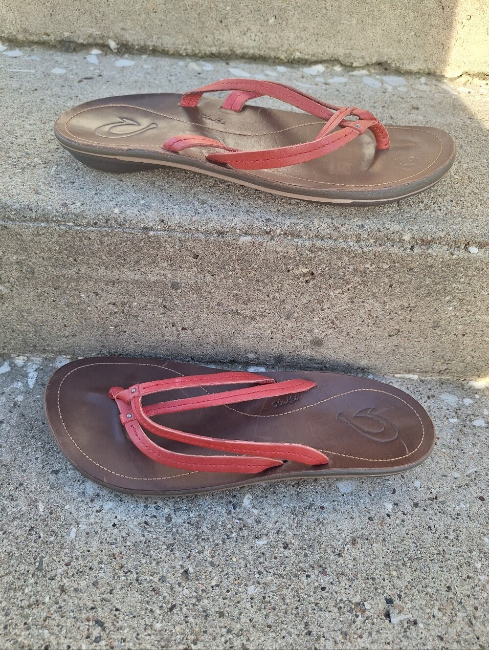 Olukai U'I Leather Strappy Sandals Women's 9